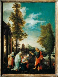 La despedida de Cristo a María