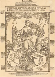 Escudo de armas de las familias Scheurl y Tucher