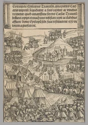 Asedio de Utrecht, lámina 6 de Escenas históricas de la vida del emperador Maximiliano I desde el arco del triunfo