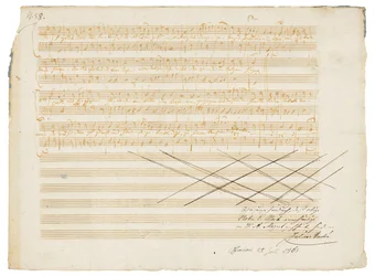 Manuscrito musical autógrafo, Zwei deutsche Kirchenlieder, K.343