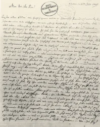 Carta manuscrita al padre. Viena, 13 de junio de 1781