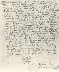 Carta autógrafa de Wolfgang Amadeus Mozart
