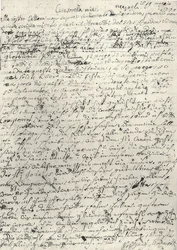 Wolfgang Amadeus Mozart (1756-1791) compositor austríaco. Carta autógrafa a su hermana Nannerl. Nápoles 19 de marzo de 1770