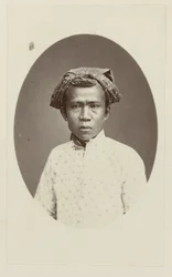 retrato, de, un, niño