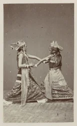 Dos bailarines javaneses