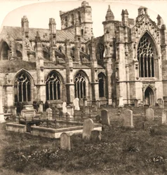 Abadía de Melrose, Melrose, Escocia, 1896