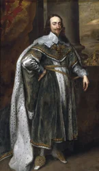Retrato del rey Carlos I con su toga de Estado