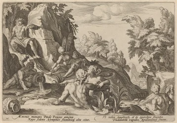El Dios del Río Peneo Rodeado por Otras Divinidades