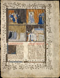 Hoja de un manuscrito de Valerius Maximus, ca. 1380-90