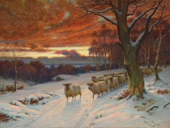 Una tarde de invierno (óleo sobre lienzo)