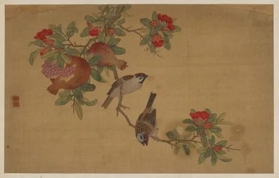 Aves, Frutas y Flores