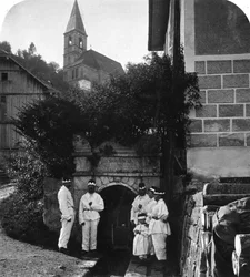 Entrada de la mina, Salzburgo, Austria, c. 1900s