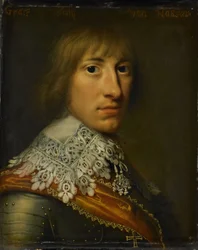 Retrato de Hendrik Casimir I Conde de Nassau-Dietz, c.1632 (óleo sobre tabla)