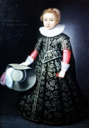 Retrato de un niño pequeño de dos años y medio