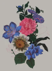 Ilustración floral llena de vida
