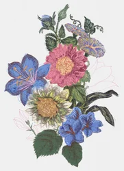 Ramo de flores de colores vivos