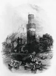 Ilustración de Leproso de Aosta, novela de Xavier De Maistre (1763-1852), grabado
