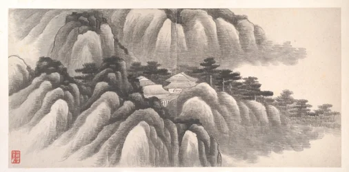 Paisajes de los doce meses, hacia 1685 (álbum de doce hojas de pintura; tinta sobre papel)