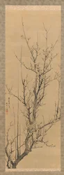 Flores de ciruelo, fechado en 1851