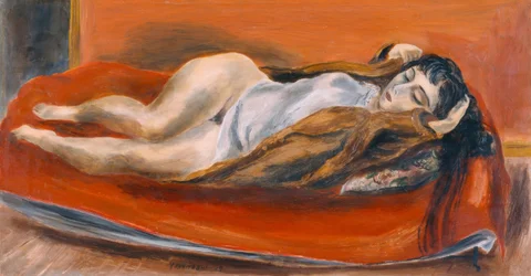 Mujer reclinada