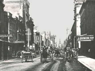 George Street, Sídney, Australia, 1895