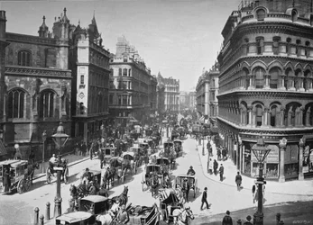 Queen Victoria Street, Ciudad de Londres, c1910 1911