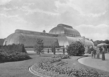 La Gran Casa de Palmas, Jardines de Kew, c. 1896