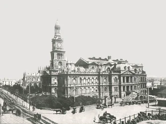 El Nuevo Ayuntamiento, Sídney, Australia, 1895
