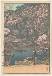 Ocho escenas de flor de cerezo: Arashiyama