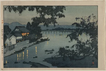 Atardecer en el río Chikugo