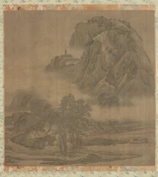 Picnic en la orilla del río, dinastía Qing, siglo XVIII