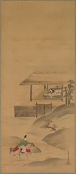 La Poetisa Kogo, Paisaje de Otoño, Paisaje de Primavera, mediados de 1600