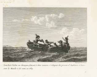 Jan Bart escapa de una prisión inglesa y cruza el Canal en un bote de remos, 1689 Jean-Bart, Forbin, un operation français et deux mousses s
