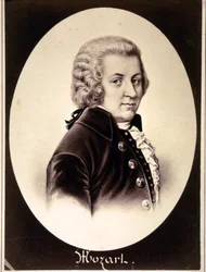 Retrato de Wolfgang Amadeus Mozart (aguafuerte)