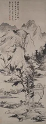 Paisaje al estilo de Ni Zan (1301-1374)