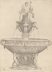 Fuente con estatua de Neptuno, c. 1480-1485