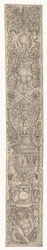 Panel de Ornamento: Tritón y dos sátiros infantiles