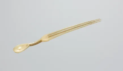 Cuchara/Peine para rapé, finales de 1800 (hueso)