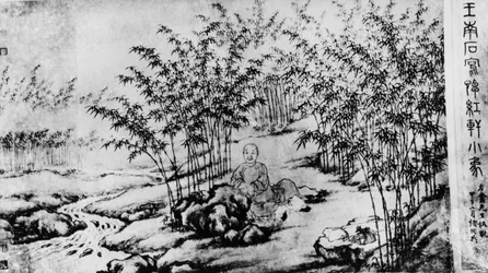 Un retrato del escritor del siglo XVIII Cao Xueqin (Tsao Hsueh-chin)