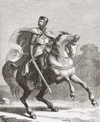 Un soldado de los Caballeros Templarios