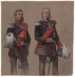 Alejandro II de Rusia y Guillermo II de Prusia