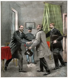 Alfred Dreyfus con sus abogados