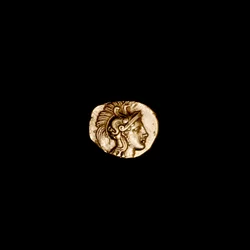 Moneda tetrobol rodio griega antigua (foto)