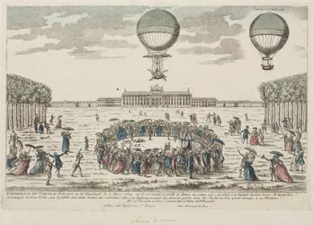 Primer ascenso de Blanchard en un globo, 2 de marzo de 1784
