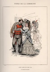 Comuna de París: disfraz de UNE LOGE EN MAY 1871 (7) en Les Communeux