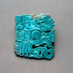 Grabado de Itzamná de una tumba en Topoxte, Petén, Guatemala, período Clásico, c.300-900 d.C.