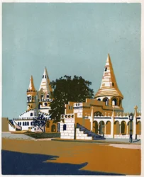 Bastión de los pescadores, Budapest, ca 1930