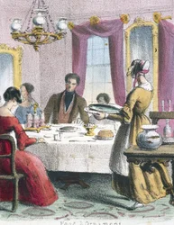 Comida y ornamento, c. 1845