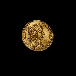 Moneda francesa que representa a Luis XIII