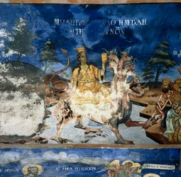 Fresco en el Monasterio de Timios Prodromos